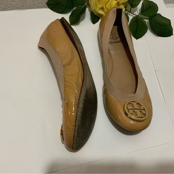 Tory Burch Caroline Patent Ballet Flats 8M - Picture 3 of 11